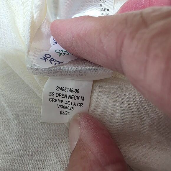 Old Navy 3X Embroidered Mini Swing Dress Creme Black Flutter Boho Pockets Cotton - Picture 6 of 11